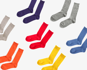 ROTOTO / リネンコットンリブソックス