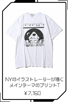 NYのイラストレーターが描くメインテーマのプリントT